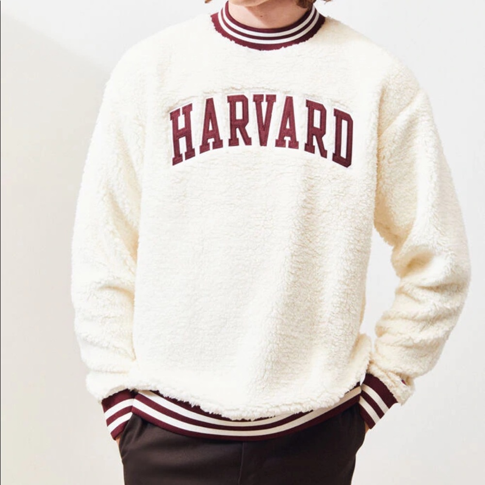 NWT Champion Harvard sherpa crew neck sweater